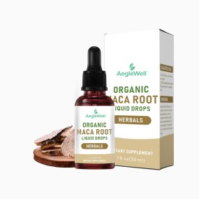 AegleWell Private Label Organic Maca Root Liquids Extract Sports Supplement Maca Root Drops for Enhanced Mood and Natural Energy
