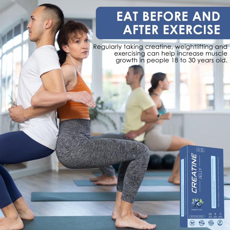 OEM Private Label Aeglewell Factory Sulpply Creatine Jelly Sticks Blue Berry Pre Workout Creatine Jelly