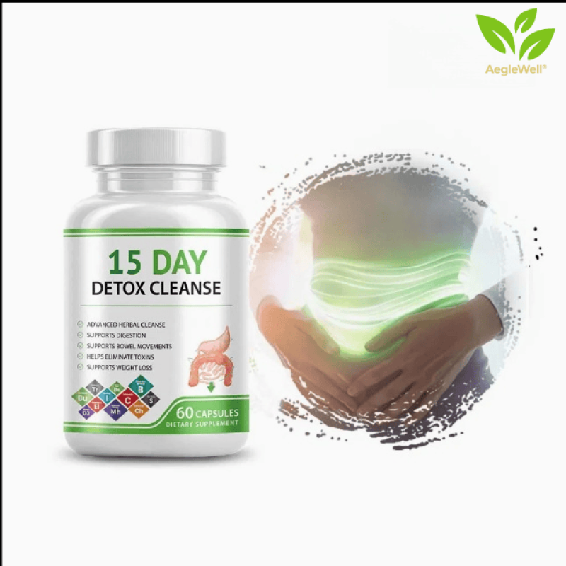 Advanced 15-Day Cleanse Capsules for Gut Health and Colon Support Digestive Comfort Supplement Excluding Pregnant Women