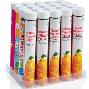 OEM Private Label Multivitamins Vitamin C Effervescent Tablets Immune Organic Orange Multivitamin Effervescent Tablets