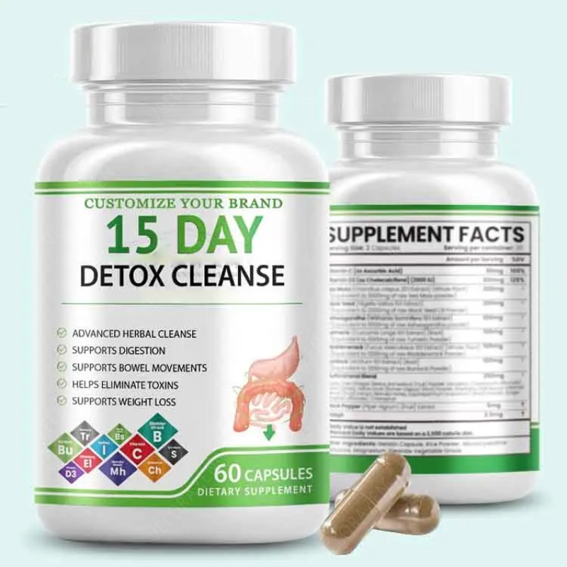 Advanced 15-Day Cleanse Capsules for Gut Health and Colon Support Digestive Comfort Supplement Excluding Pregnant Women