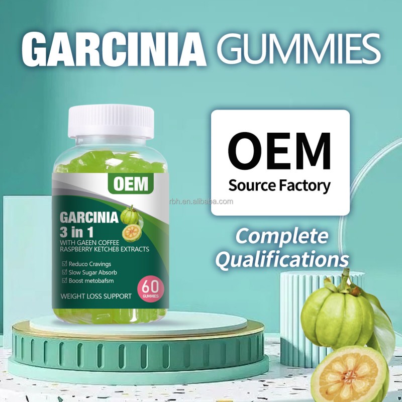 Support OEM Private Label Garcinia Gummies Fat Burner Soft Candy with Multiple Shapes and Flavors