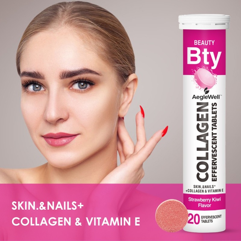 Effervescent Tablets Collagen Peptide Beauty Products Skin Whitening Supplements Collagen Effervescent Tablets