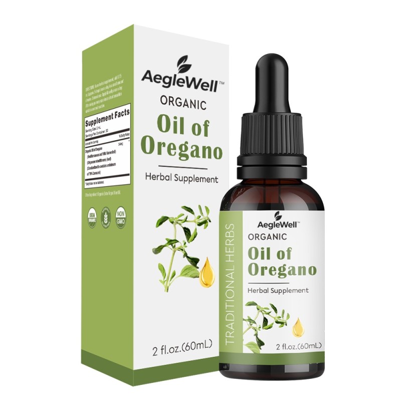AegleWell Private Label Pure Natural Organic Food Grade Oregano Oil Drops Enhance Immunity Oil of Oregano