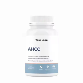 OEM Private Label Health Supplements Food Grade Mushroom Extract Powder Capsules Ahcc Powder Capsule