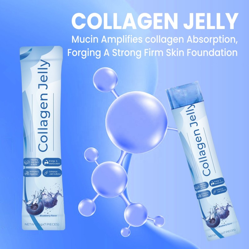Collagen Jelly Stick for Inner Beauty and Daily Skin Support With ABC Juice Low Molecular Supplement
