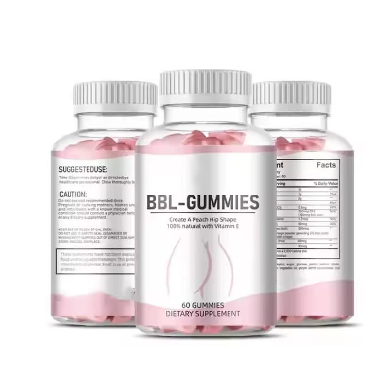 Wholesale Halal Sugar Free Gummies Dietary Supplement Butt Hip Booster Gummies Butt Enhancement Lifting Gummies for Women