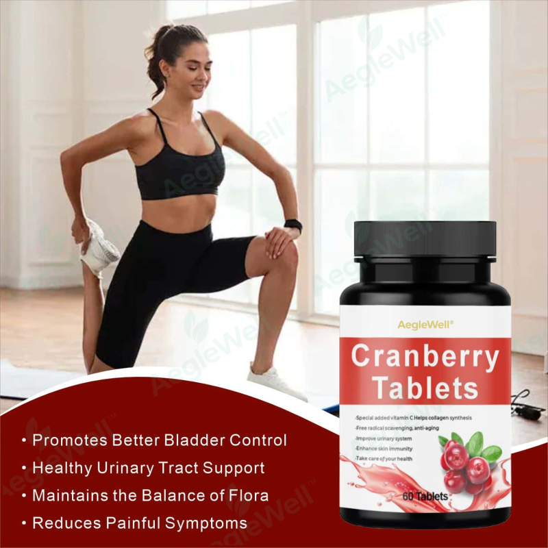 For Wins Town Women's Cranberry Extract Tablets Healthy Support Supplement for Adults Not for Pregnant Women
