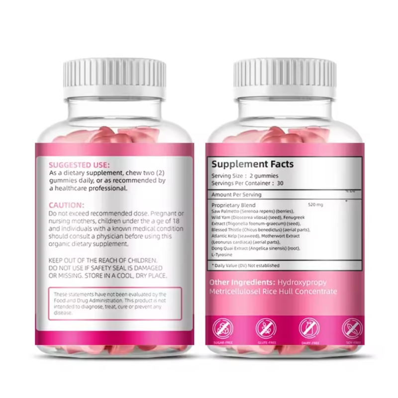 Hot Sale OEM/ODM Private Label Factory Supply Natural Health Products BBL 60 Gummies