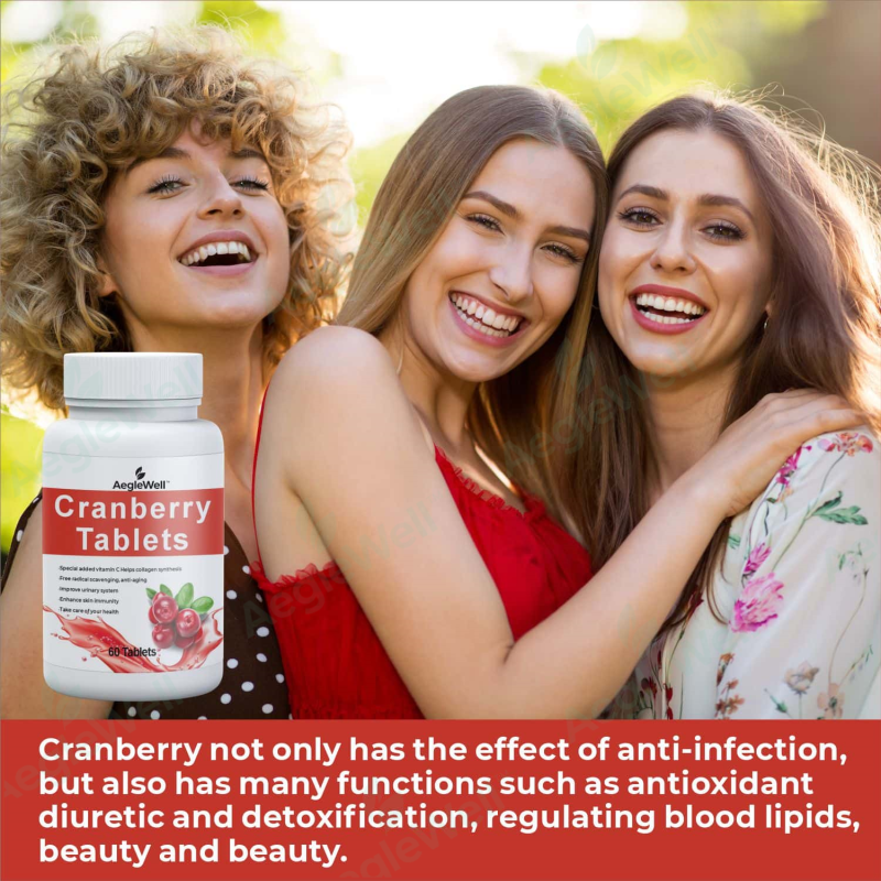 For Wins Town Women's Cranberry Extract Tablets Healthy Support Supplement for Adults Not for Pregnant Women