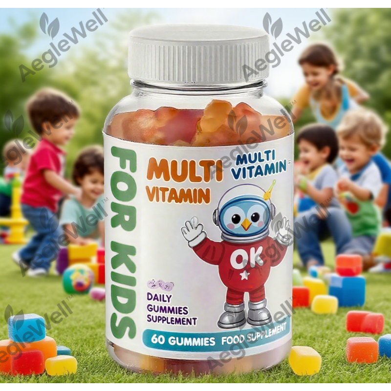 OEM Bulk Halal Organic Multivitamin Gummies for Kids Immunity Gummy Children's Multivitamin Supplement