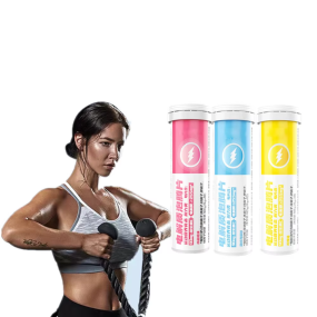 Private Label Energy Supplement Effervescent Tablets Drink Vitamins and Electrolyte Rich Multiple Fruit Flavors for Adults