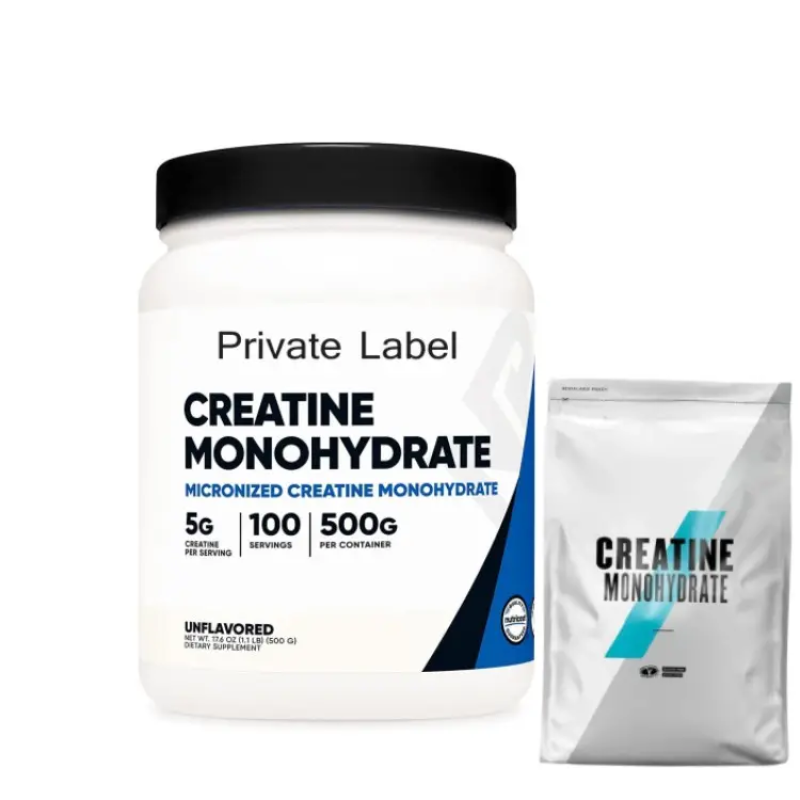 Factory OEM Private Labels 250g Creatine Monohydrate Powder 500g 300g 200 Mesh Pure Creatine Powder