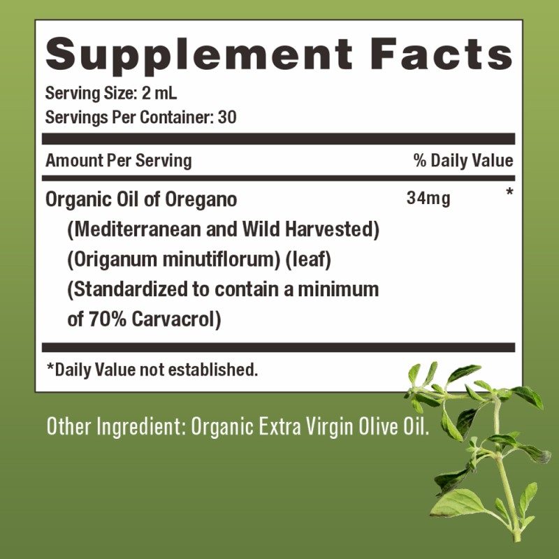 AegleWell Private Label Pure Natural Organic Food Grade Oregano Oil Drops Enhance Immunity Oil of Oregano