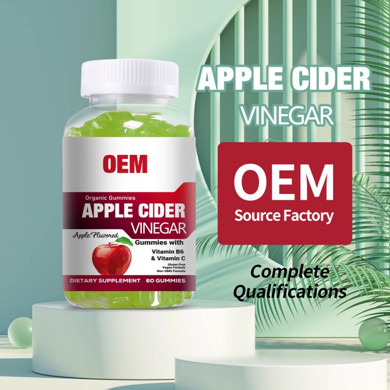 Original Factory OEM Apple Cider Vinegar Gummies Fudge Supports Customization of Various Gel Fudge ACV Gummies