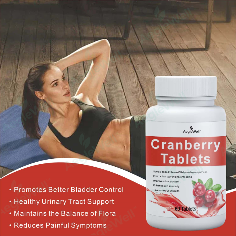 For Wins Town Women's Cranberry Extract Tablets Healthy Support Supplement for Adults Not for Pregnant Women