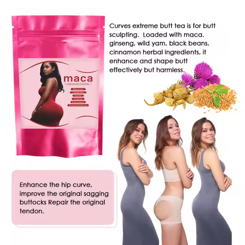 Private Label Factory Powder Breast Bbl Hip and Big Butt Enlargement Klw Maca Powder for Maca Supplements