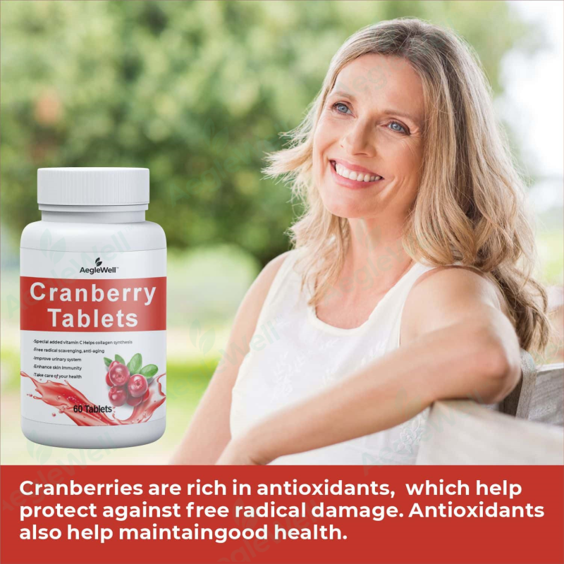 For Wins Town Women's Cranberry Extract Tablets Healthy Support Supplement for Adults Not for Pregnant Women