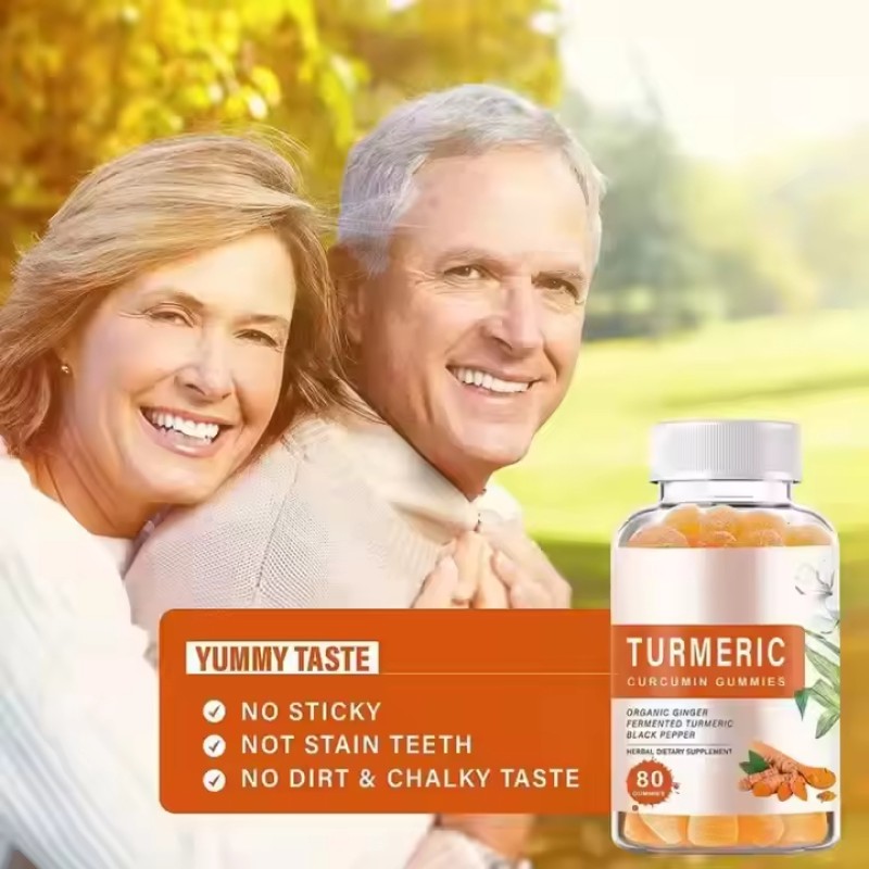 OEM Turmeric Gummies Curcumin Suprfoods Sugar Free Dietary Supplement Turmeric Gummies