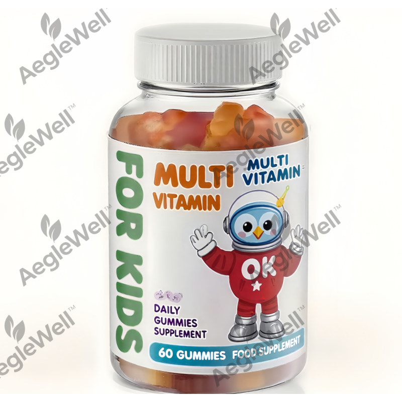 OEM Bulk Halal Organic Multivitamin Gummies for Kids Immunity Gummy Children's Multivitamin Supplement