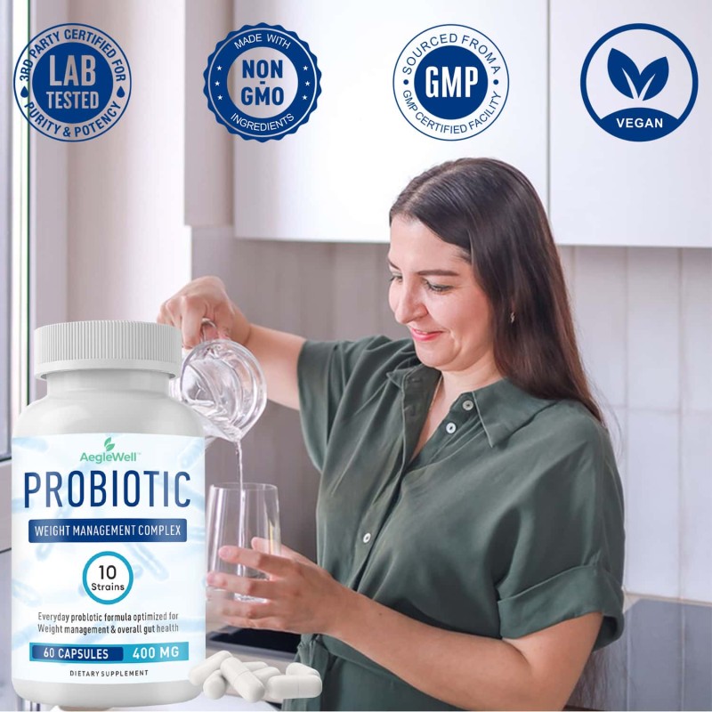 Aeglewell OEM ODM 60 Billion Cfu Probiotics Capsules for Digestive Support 60 Billion Probiotics Supplement