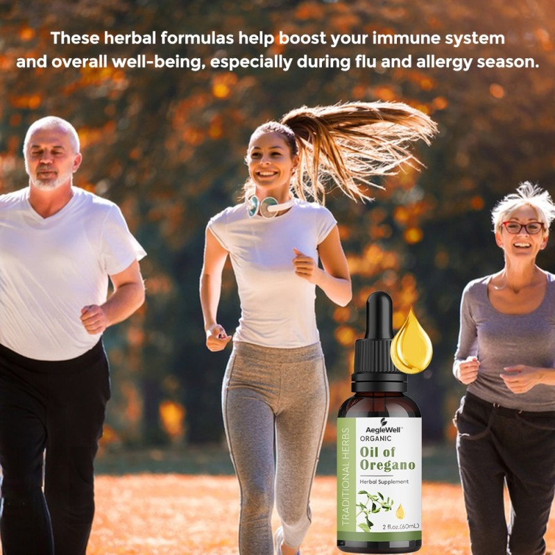 AegleWell Private Label Pure Natural Organic Food Grade Oregano Oil Drops Enhance Immunity Oil of Oregano