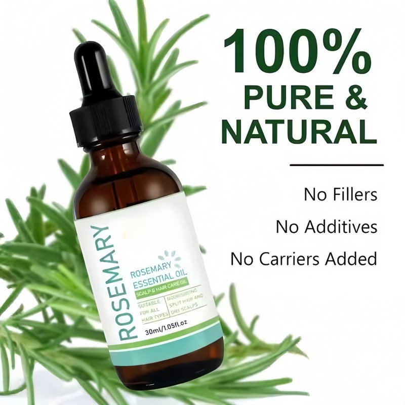 OEM Organic Hair growth rosemary hair oil  Essential Nourishing Hair Scalp Care Wholesale Rose Mary Mint Essential Oil Bulk