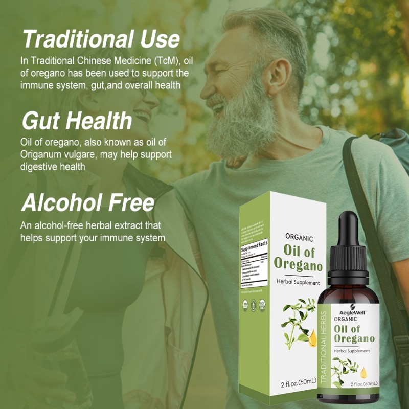 AegleWell Private Label Pure Natural Organic Food Grade Oregano Oil Drops Enhance Immunity Oil of Oregano