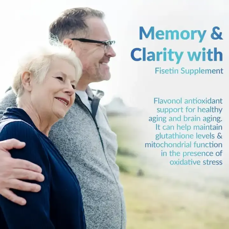 Fisetin Capsules Hot Sales Healthcare Supplement Brain Health Strength Support Fisetin Powder Fisetin Capsules