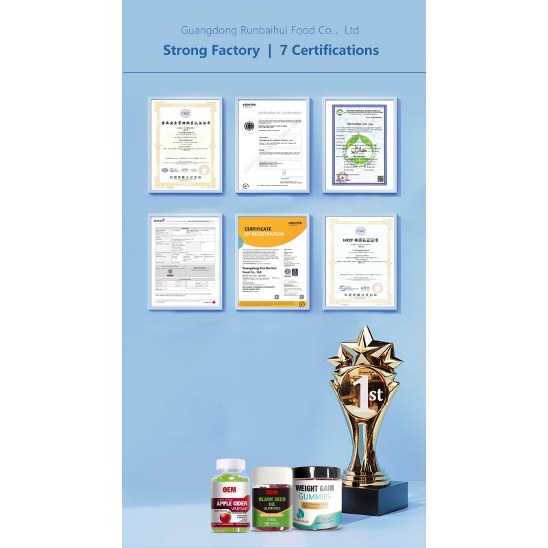 OEM Bulk Halal Organic Multivitamin Gummies for Kids Immunity Gummy Children's Multivitamin Supplement