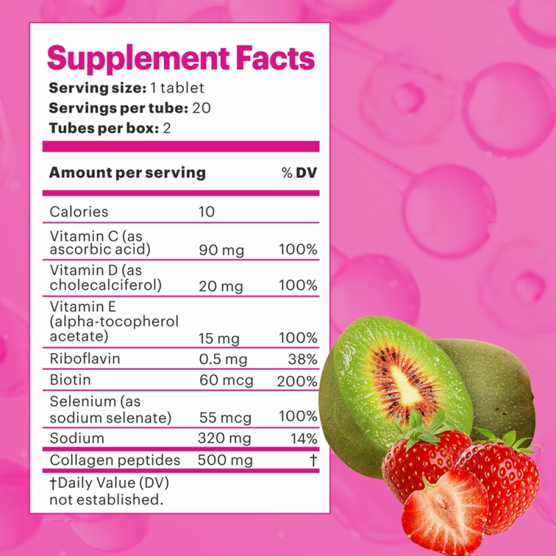 Effervescent Tablets Collagen Peptide Beauty Products Skin Whitening Supplements Collagen Effervescent Tablets