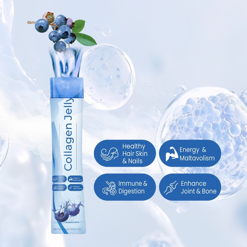 Collagen Jelly Stick for Inner Beauty and Daily Skin Support With ABC Juice Low Molecular Supplement