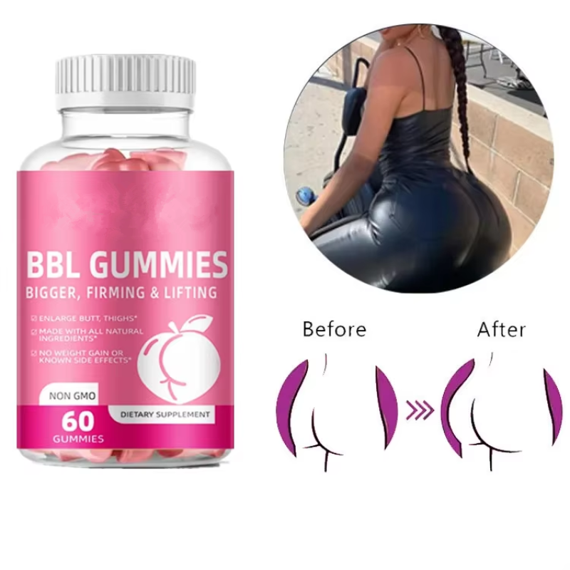 Hot Sale OEM/ODM Private Label Factory Supply Natural Health Products BBL 60 Gummies