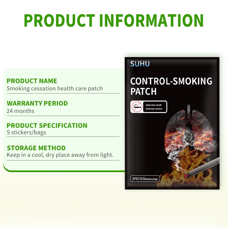 Smoking Cessation Patches Factory - Herbal Addiction Relief Private Label