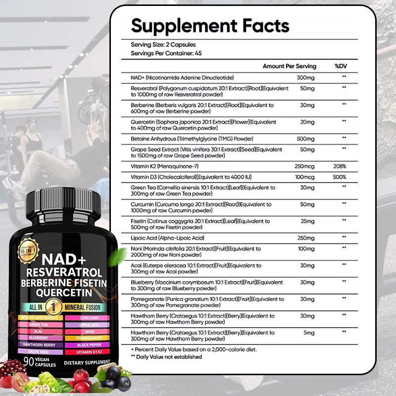 NAD+ Capsules Factory - Liposomal Cellular Energy Supplement