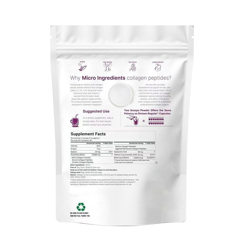 Collagen Powder Manufacturer - Peptide Protein Vitamin Blend