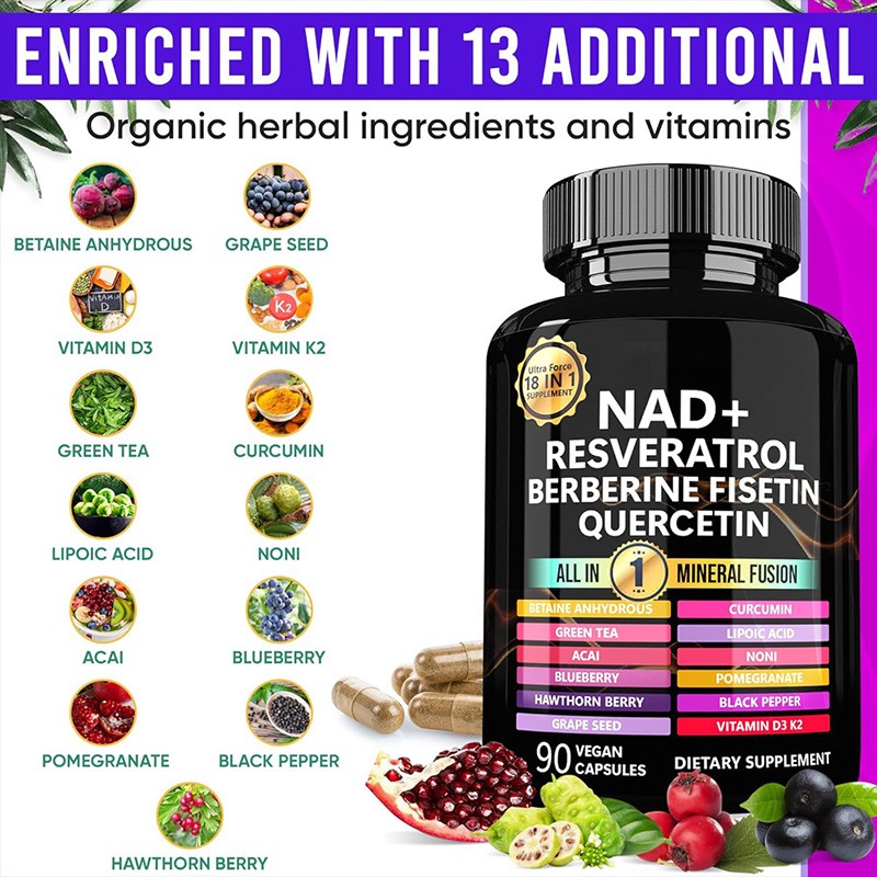 NAD+ Capsules Factory - Liposomal Cellular Energy Supplement