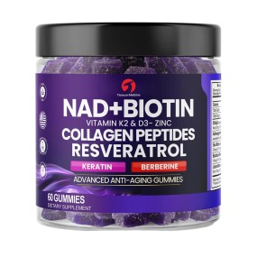 NAD+ Gummies Manufacturer - Biotin Collagen Resveratrol