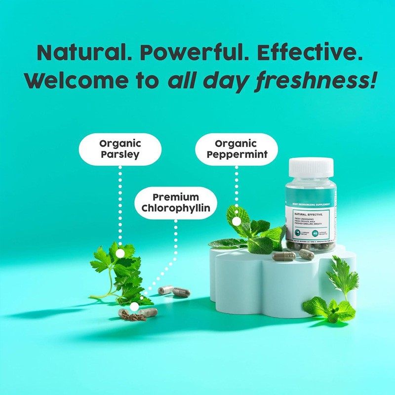 Chlorophyll Capsules Manufacturer - Natural Deodorant Gut Detox OEM