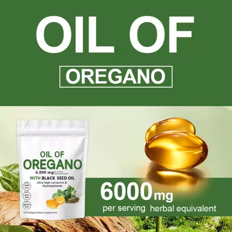 Oregano Oil Capsules Factory - Digestive Health Black Seed