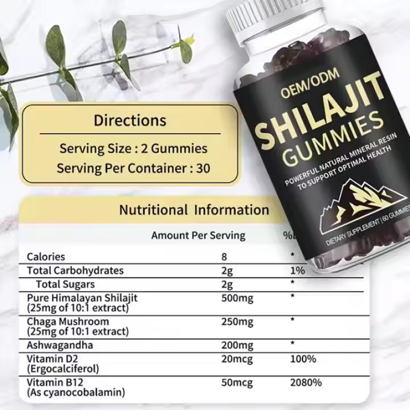 Shilajit Gummies Manufacturer - Fulvic Acid Trace Minerals