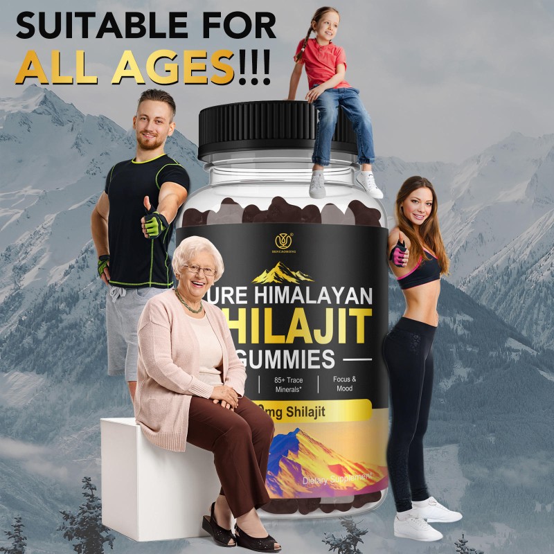 Shilajit Gummies Factory - 85+ Trace Minerals Premium