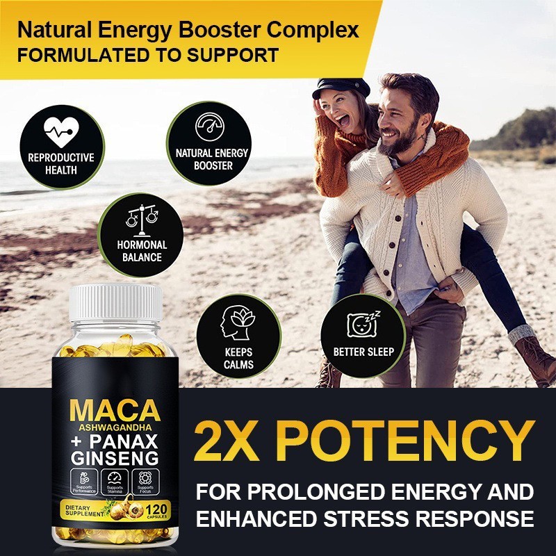 Maca Ginseng Capsules Supplier - Energy Booster Fatigue Relief