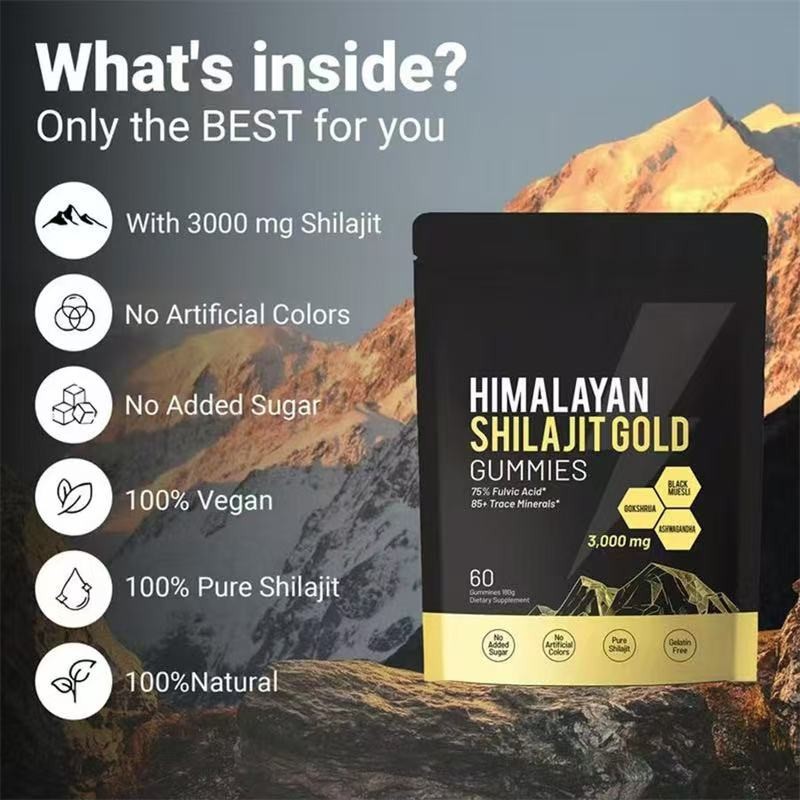 Shilajit Gummies Manufacturer - Sugar-Free Ashwagandha Blend