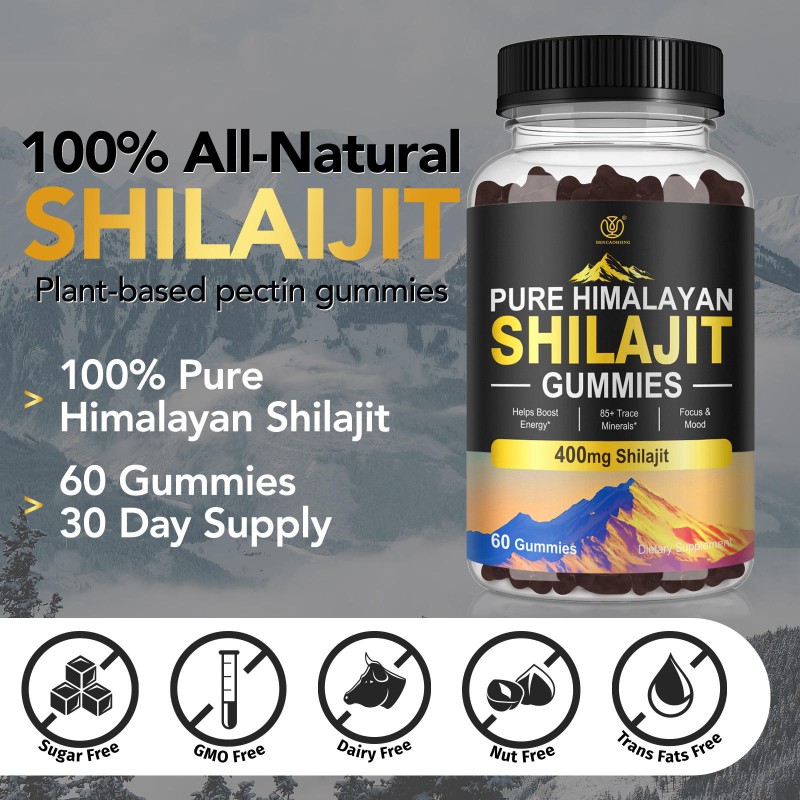 Shilajit Gummies Factory - 85+ Trace Minerals Premium