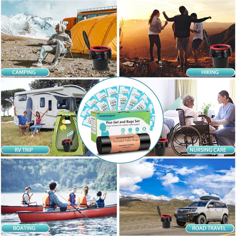 Toilet Bags Supplier - 8 Gallon Compostable Camping