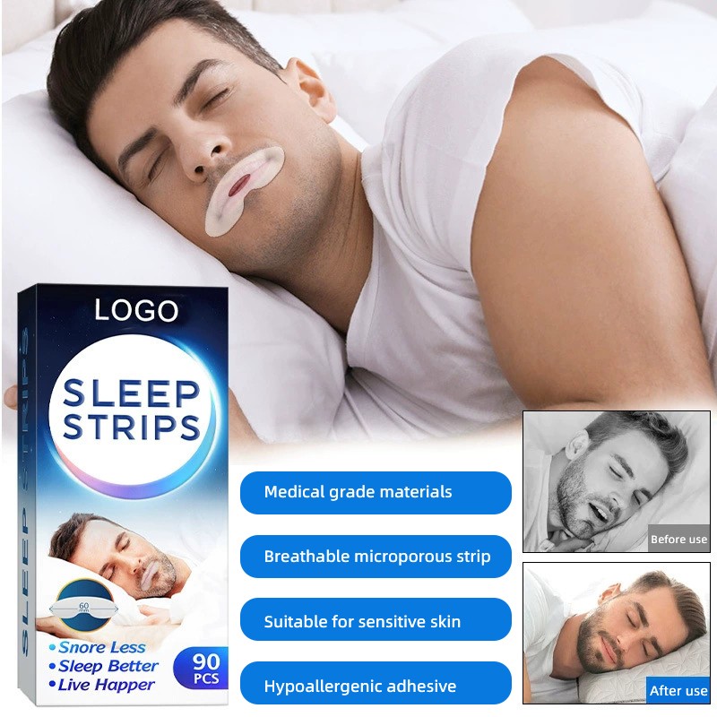 Oral Anti-Snoring Tape Manufacturer - 85x32mm Mouth Breathing