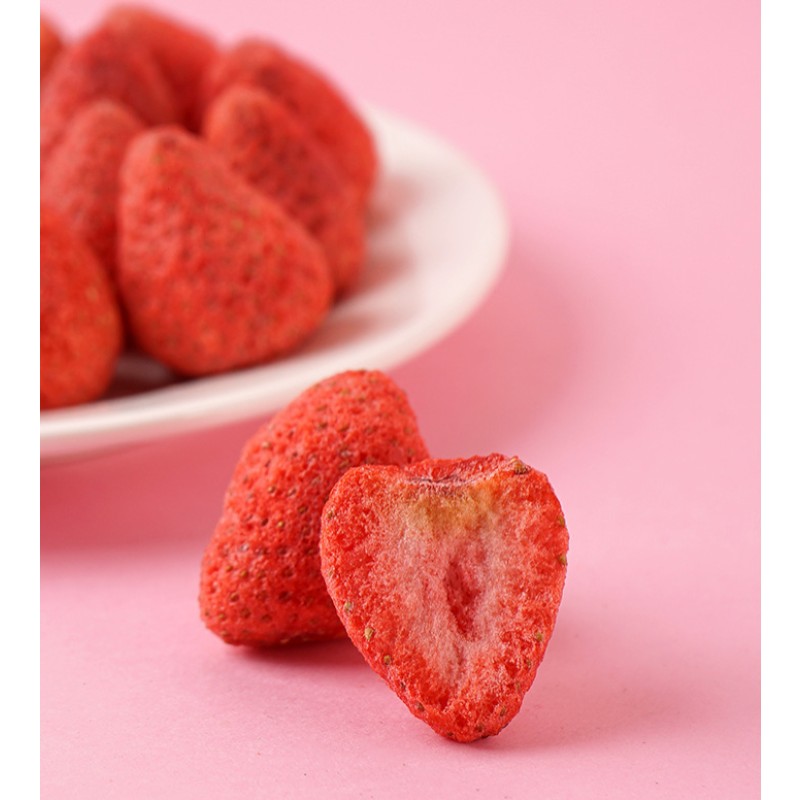 Strawberry Crisps Manufacturer - 40g Freeze-dried Fruit Snacks