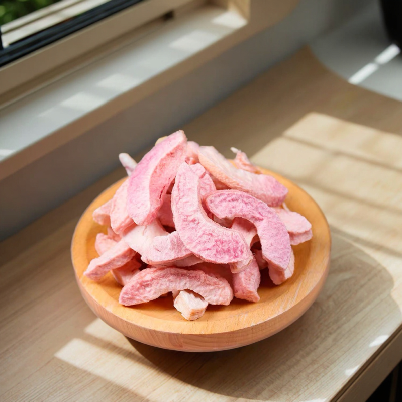 Peach Slices Manufacturer - Freeze-Dried Sweet Crispy Toppings