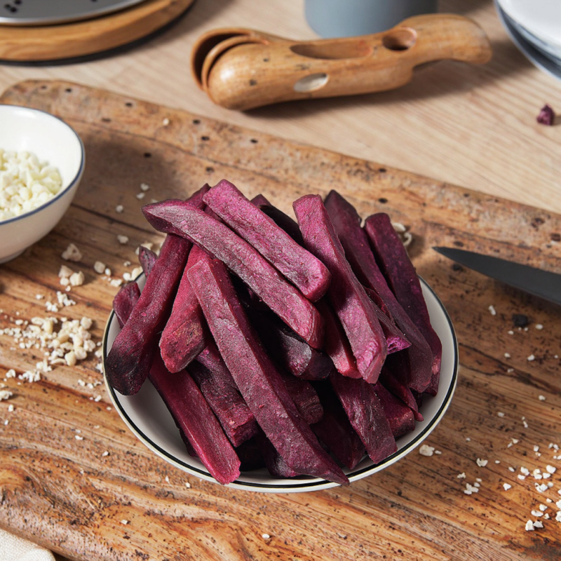 Purple Potato Sticks Manufacturer - 1kg Hard-fried Salty Taste